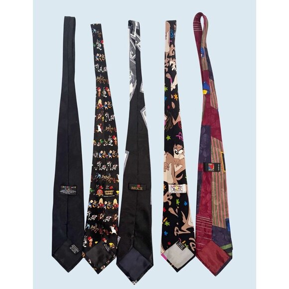 Lot Of 5 Vintage Looney Tunes & Disney Neck Ties 90s / 00s - Picture 5 of 5